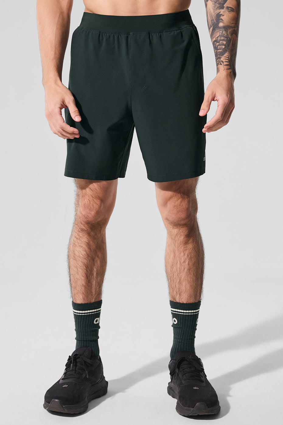 Aloyoga 7" Repetition Short - Charcoal Green