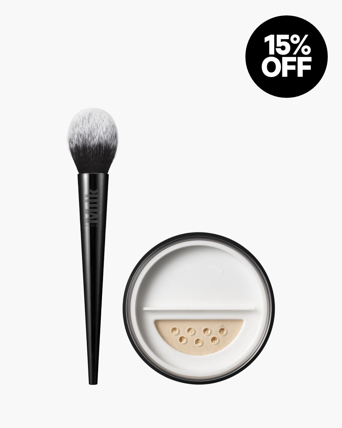 Milk Makeup Pore Eclipse Powder + Brush Duo