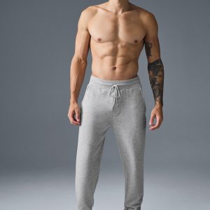 Aloyoga Micro Waffle Fast Break Jogger - Athletic Heather Grey