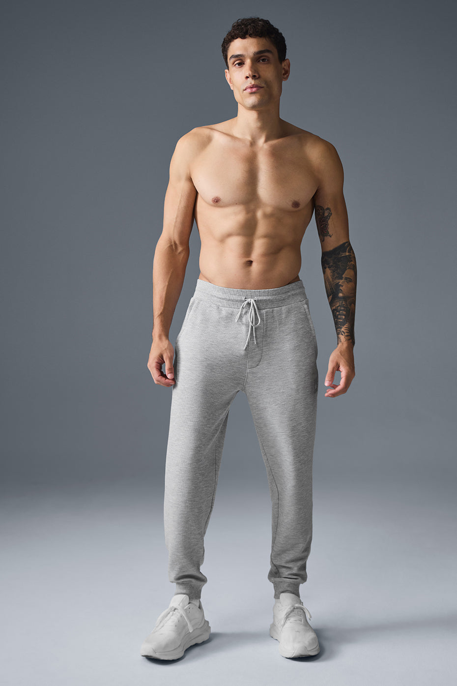 Aloyoga Micro Waffle Fast Break Jogger - Athletic Heather Grey