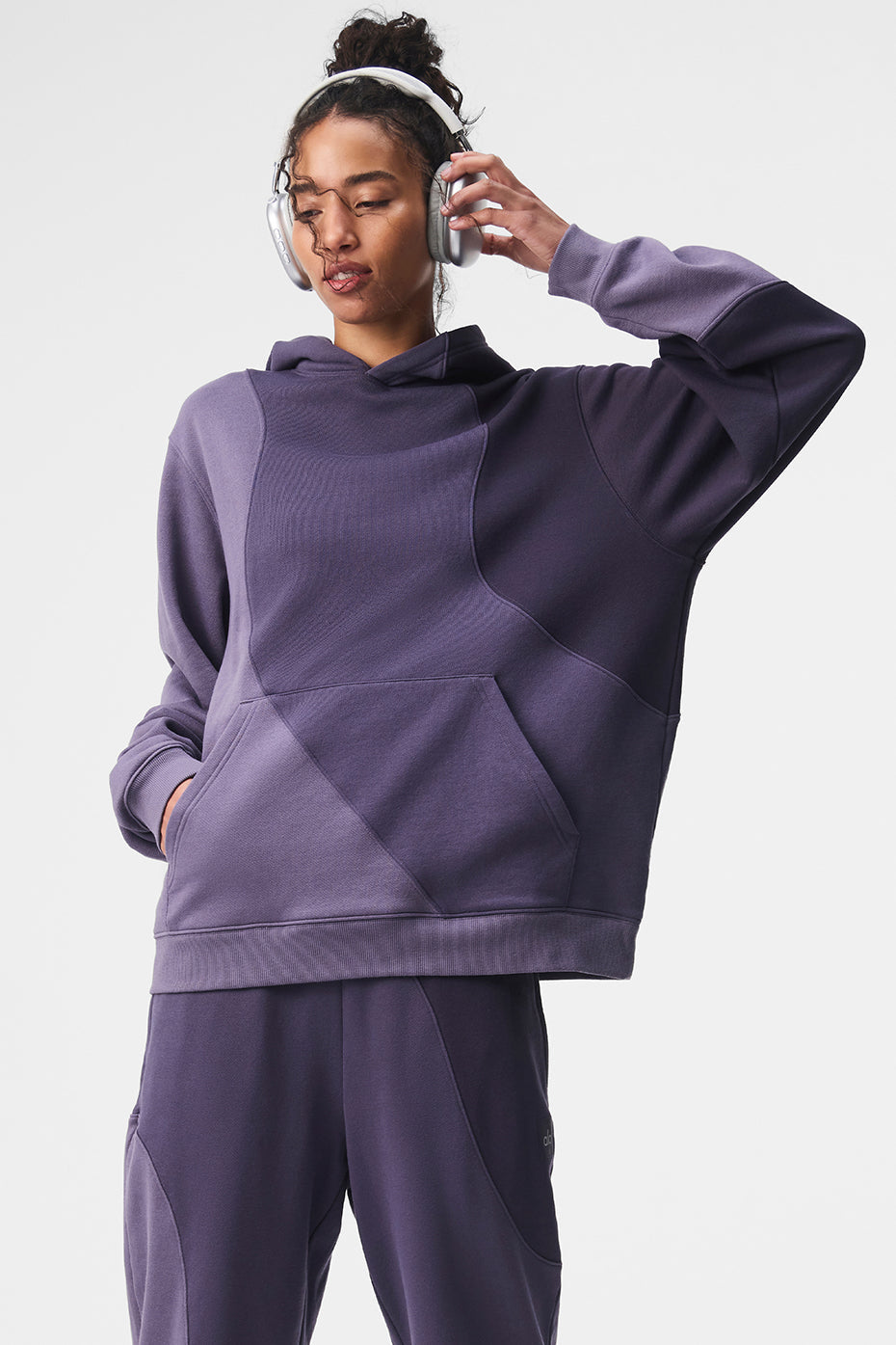 Aloyoga Make Waves Hoodie - Italian Plum Tonal