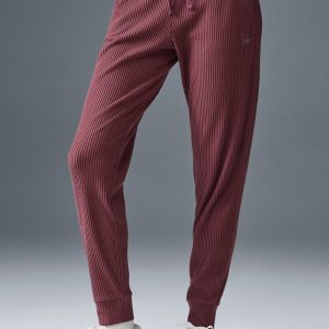 Aloyoga Muse Sweatpant - Burgundy Truffle