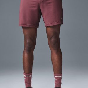Aloyoga 7" Conquer React Performance Short - Burgundy Truffle