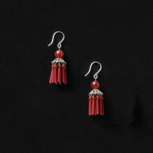 Sophie Buhai Petite Flamenco Earrings, Carnelian
