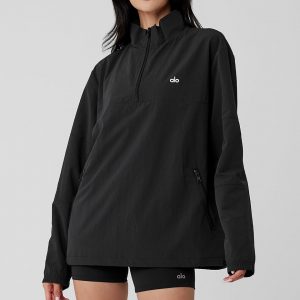Aloyoga Takeaway Track Pullover - Black