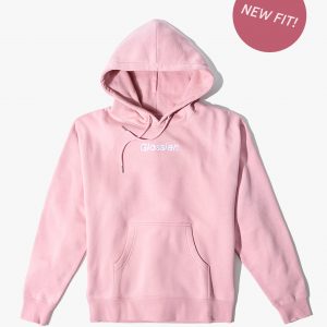 Glossier Embroidered Pink Hoodie