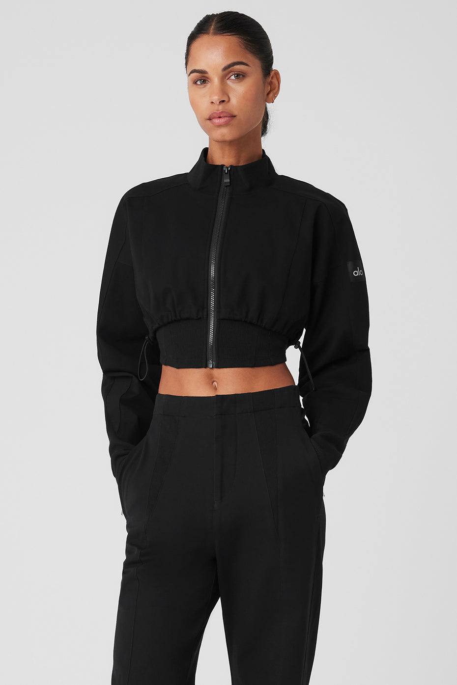 Aloyoga On Point Moto Jacket - Black