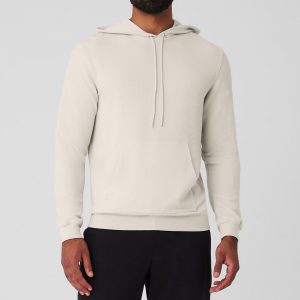 Aloyoga Micro Waffle Fast Break Hoodie - Bone
