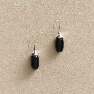 Sophie Buhai Dripping Stone Earrings in Onyx