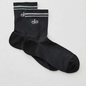 Aloyoga Women's Half-Crew Performance Sock - Black