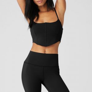 Aloyoga ALO Softsculpt Bra Tank - Black