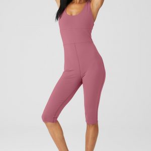 Aloyoga Airbrush Physique Onesie - Mars Clay
