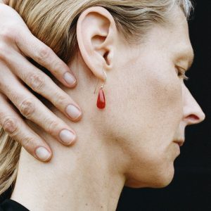 Sophie Buhai Droplet Earrings in Carnelian