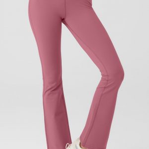 Aloyoga Airbrush High-Waist Bootcut Legging (Short) - Mars Clay