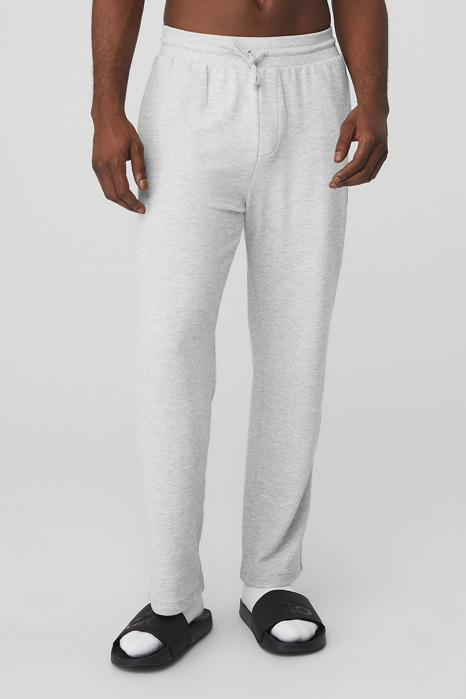 Aloyoga Micro Waffle Fast Break Sweatpant - Athletic Heather Grey