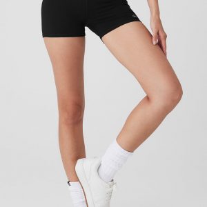 Aloyoga 4" Vapor High-Waist Fierce Short - Black