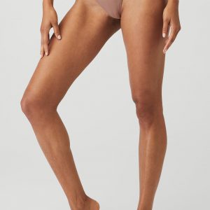 Aloyoga Airbrush Invisible String Thong - Smoky Quartz