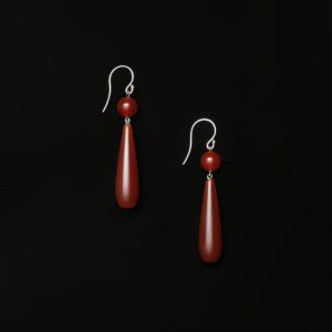 Sophie Buhai Isadore Earrings in Carnelian