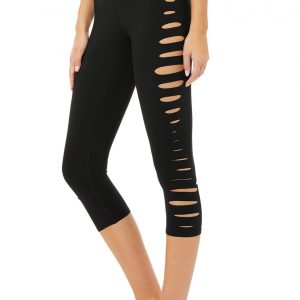 Aloyoga High-Waist Slice Capri - Black