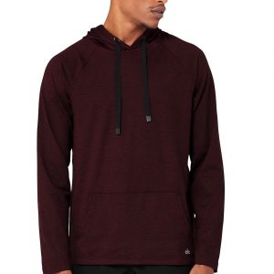 Aloyoga The Conquer Hoodie - Ox Blood Heather