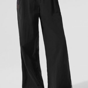 Aloyoga High-Waist Origin Wide Leg Track Pant - Black