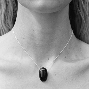 Sophie Buhai Everyday Scarab Pendant in Onyx