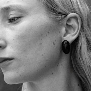 Sophie Buhai Scarab Studs in Onyx