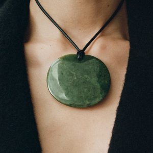 Sophie Buhai Large Full Moon Pendant in Jade
