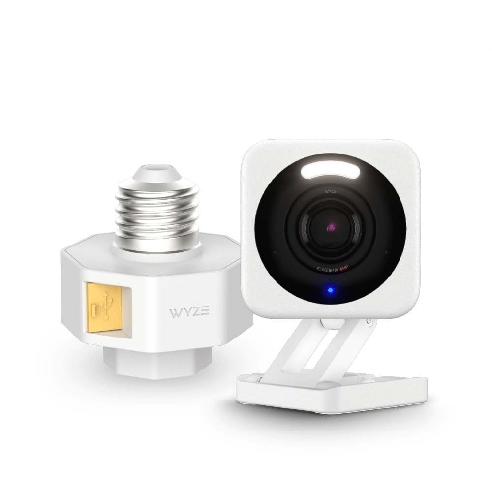 Wyze Cam v4 + Lamp Socket v2 Bundle
