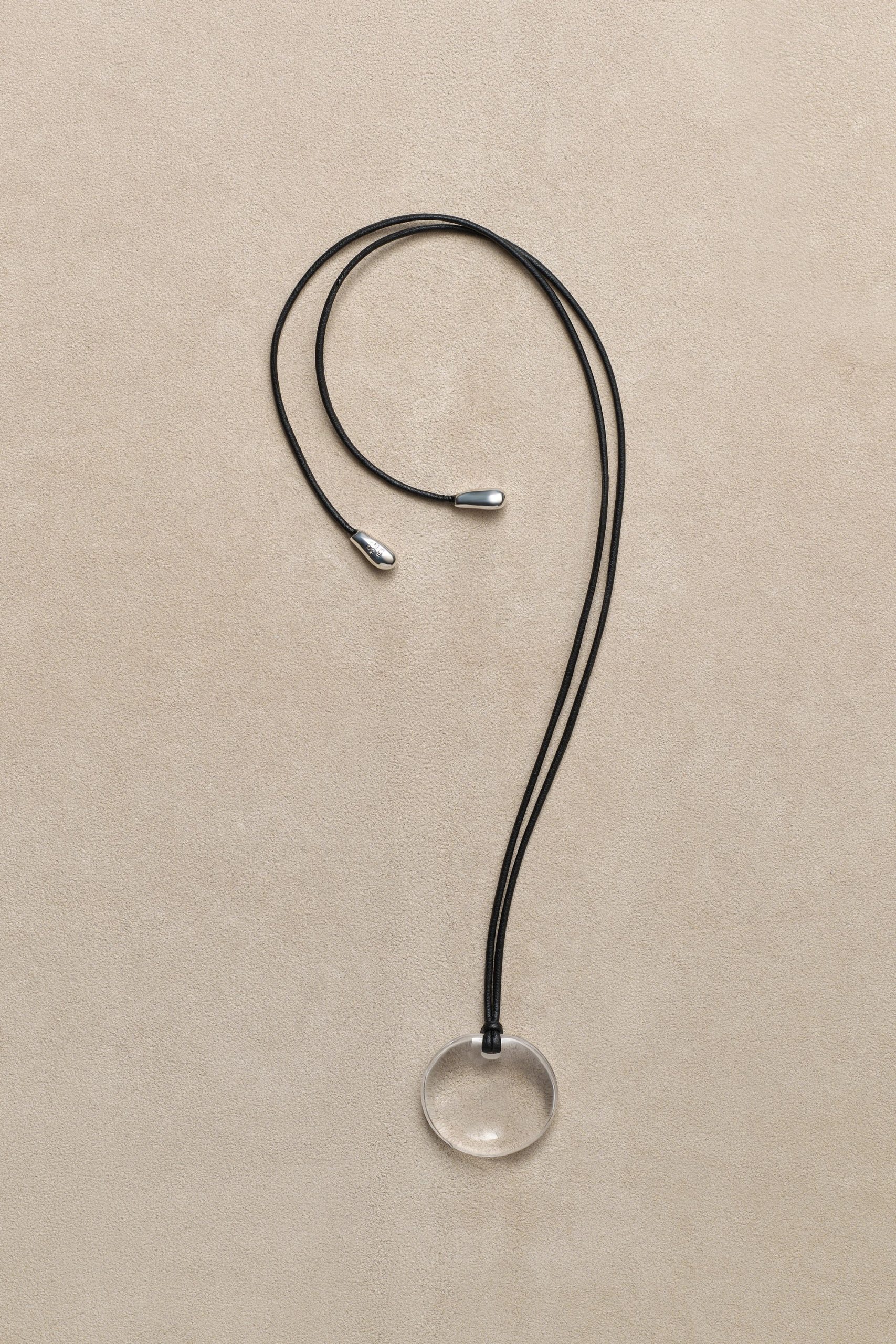 Sophie Buhai Small Full Moon Pendant in Quartz