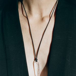 Sophie Buhai Large Spear Pendant in Quartz