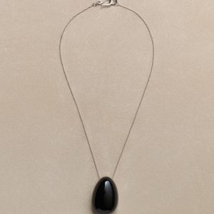 Sophie Buhai Egg Pendant in Onyx