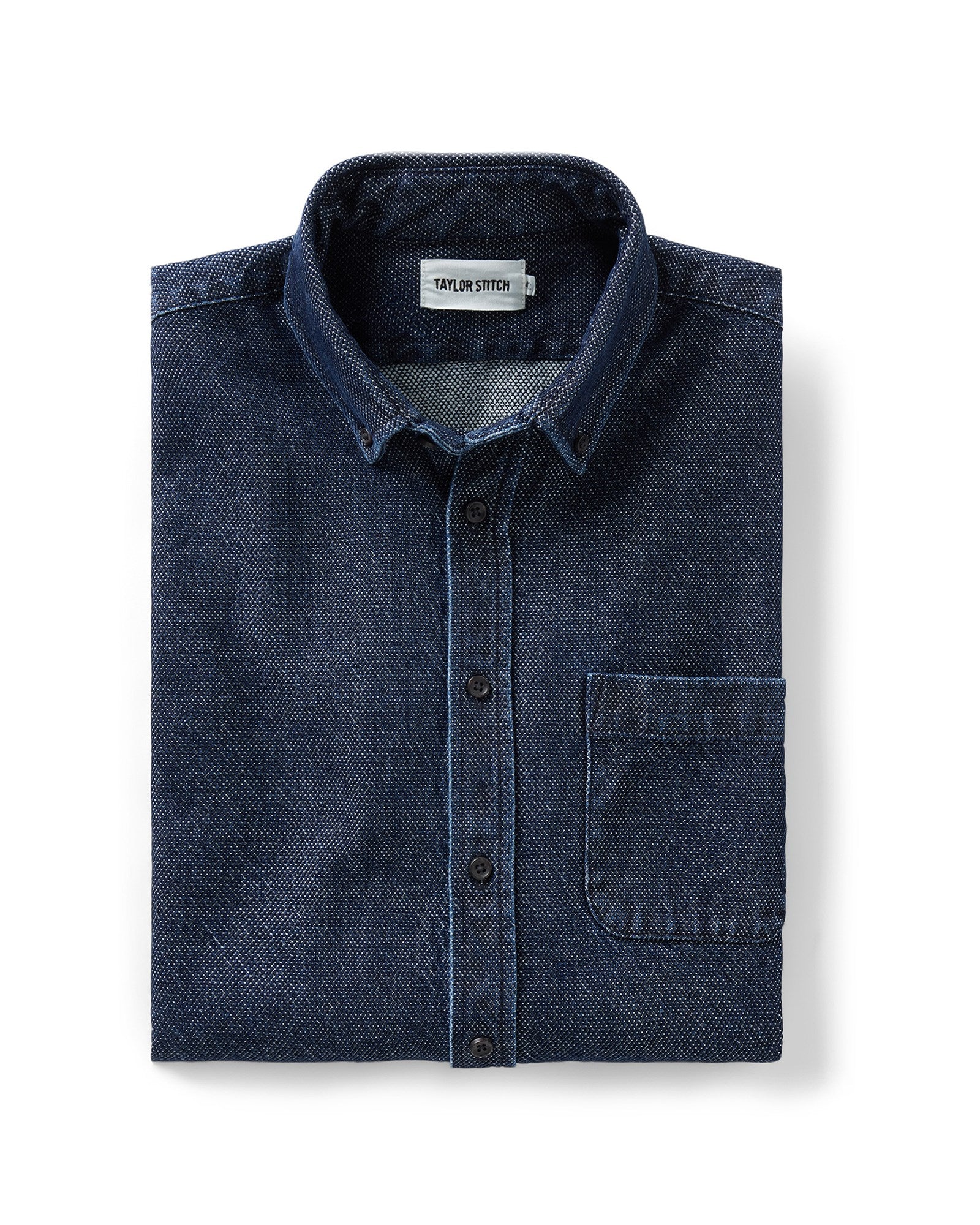 Taylorstitch The Jack in Rinsed Indigo Japanese Jacquard Dot