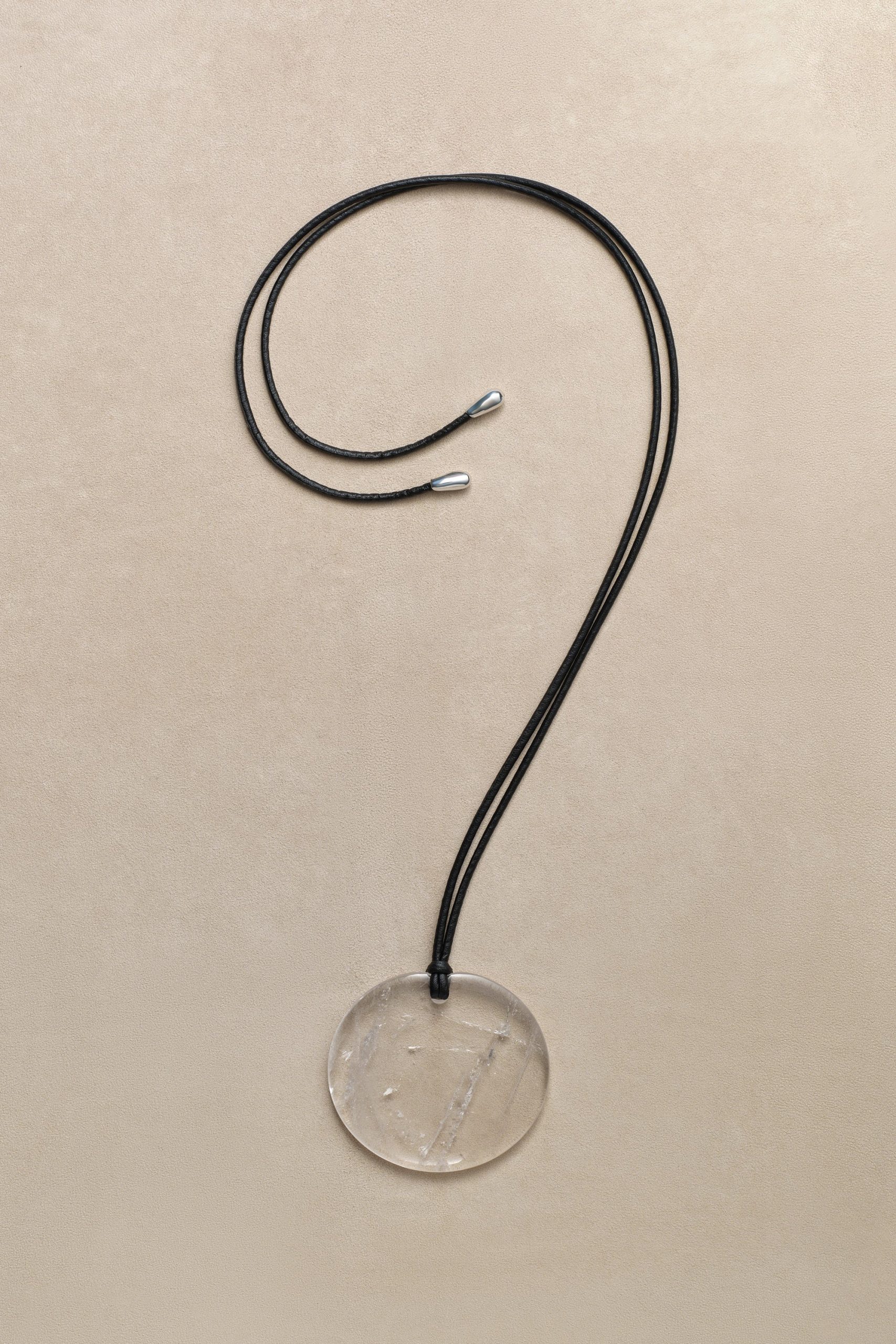 Sophie Buhai Large Full Moon Pendant in Quartz