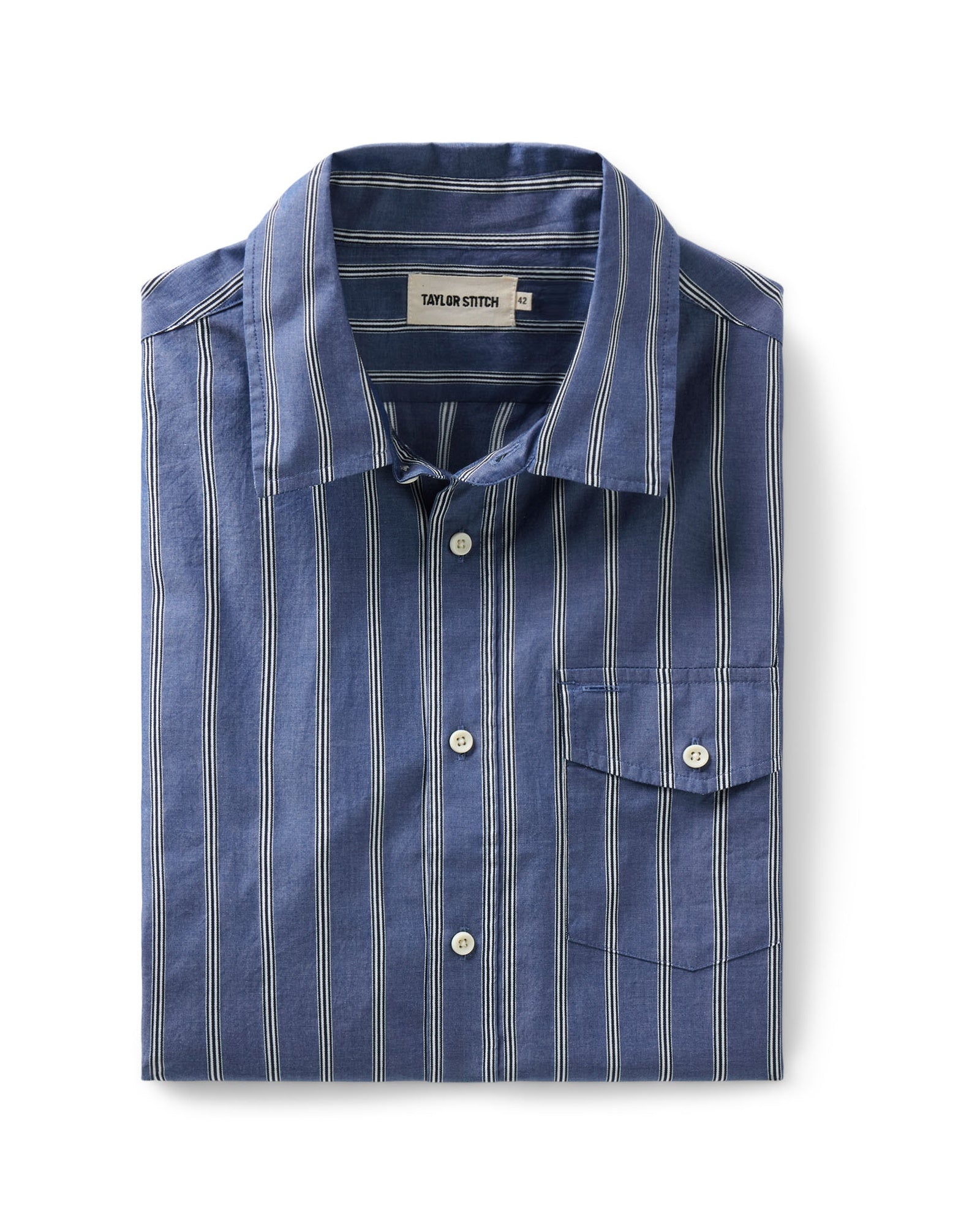 Taylorstitch The Quincy Shirt in Bay Stripe