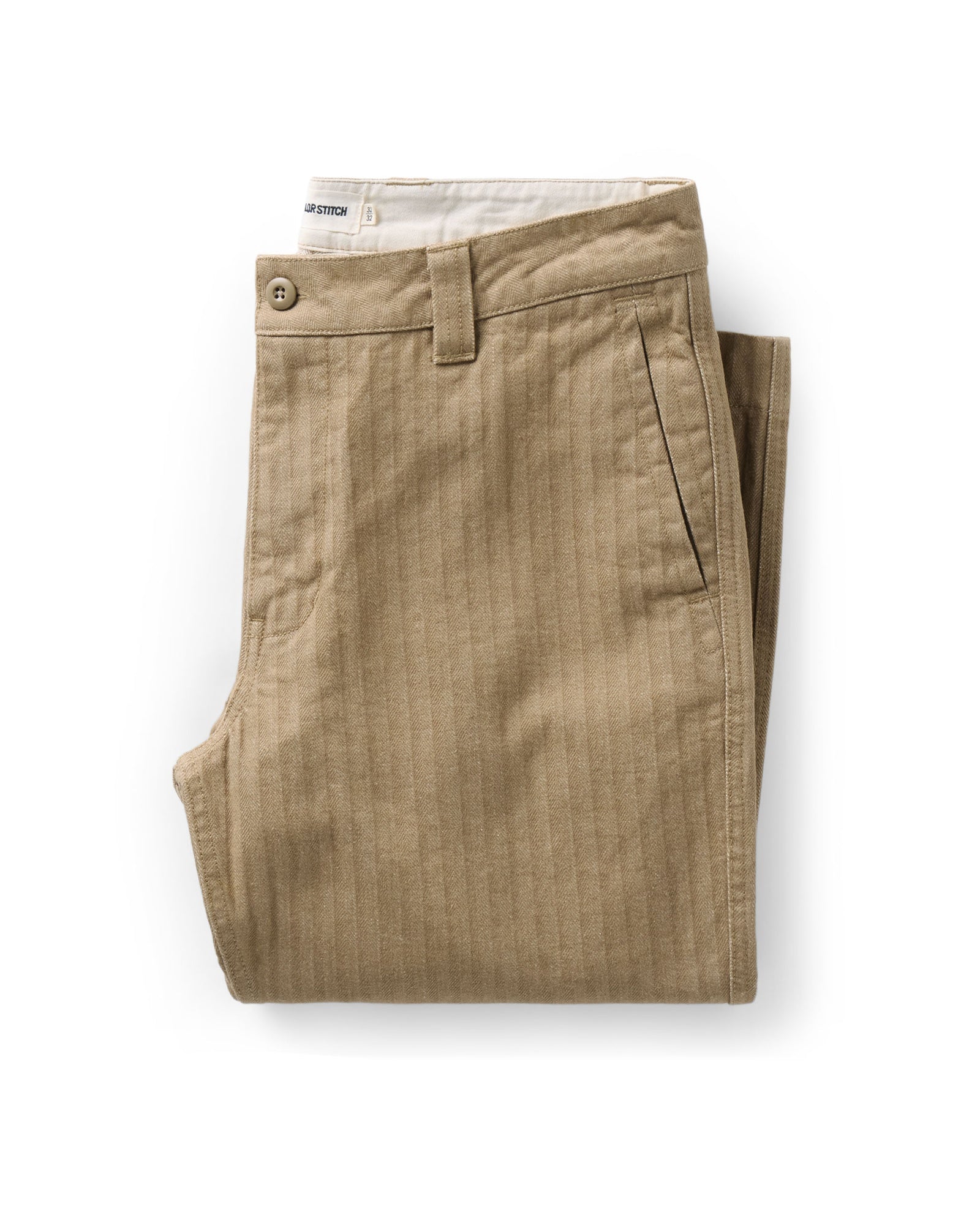 Taylorstitch The Emlen Pant in Khaki Herringbone