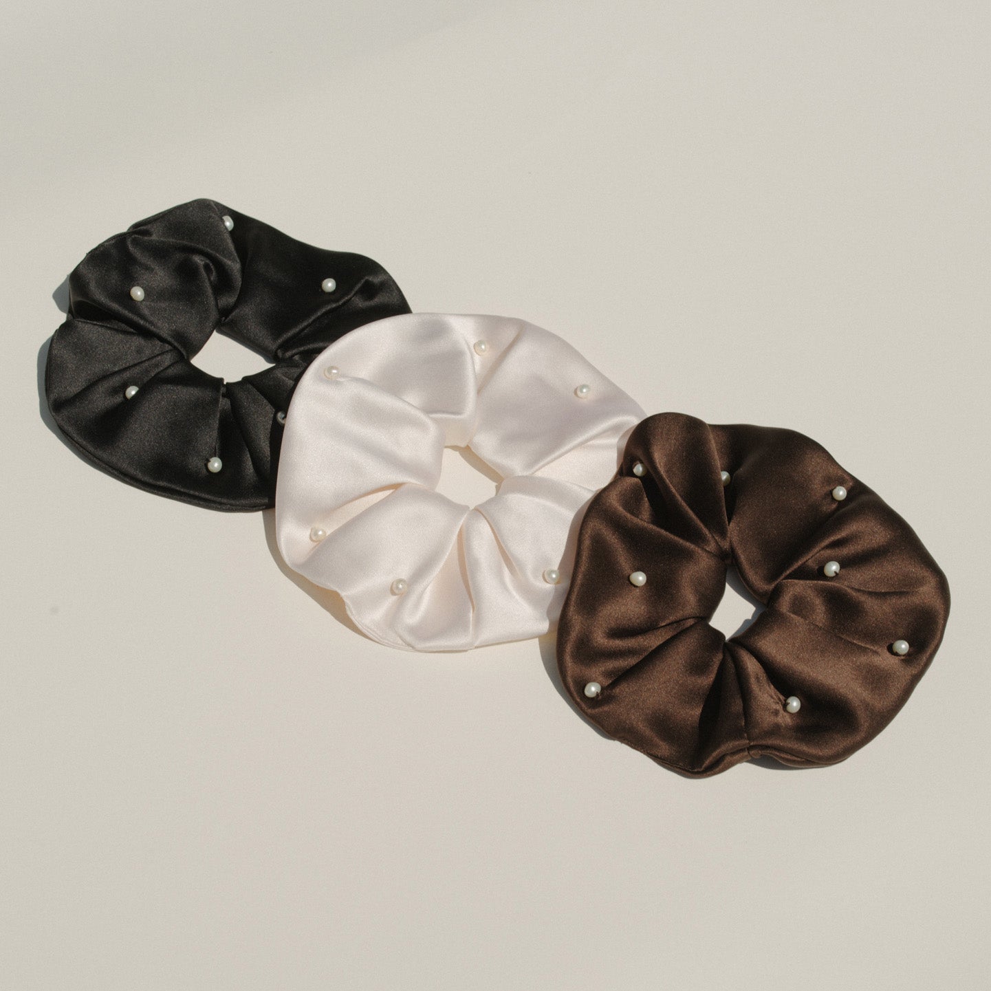 Sophie Buhai Pearl Satin Scrunchie