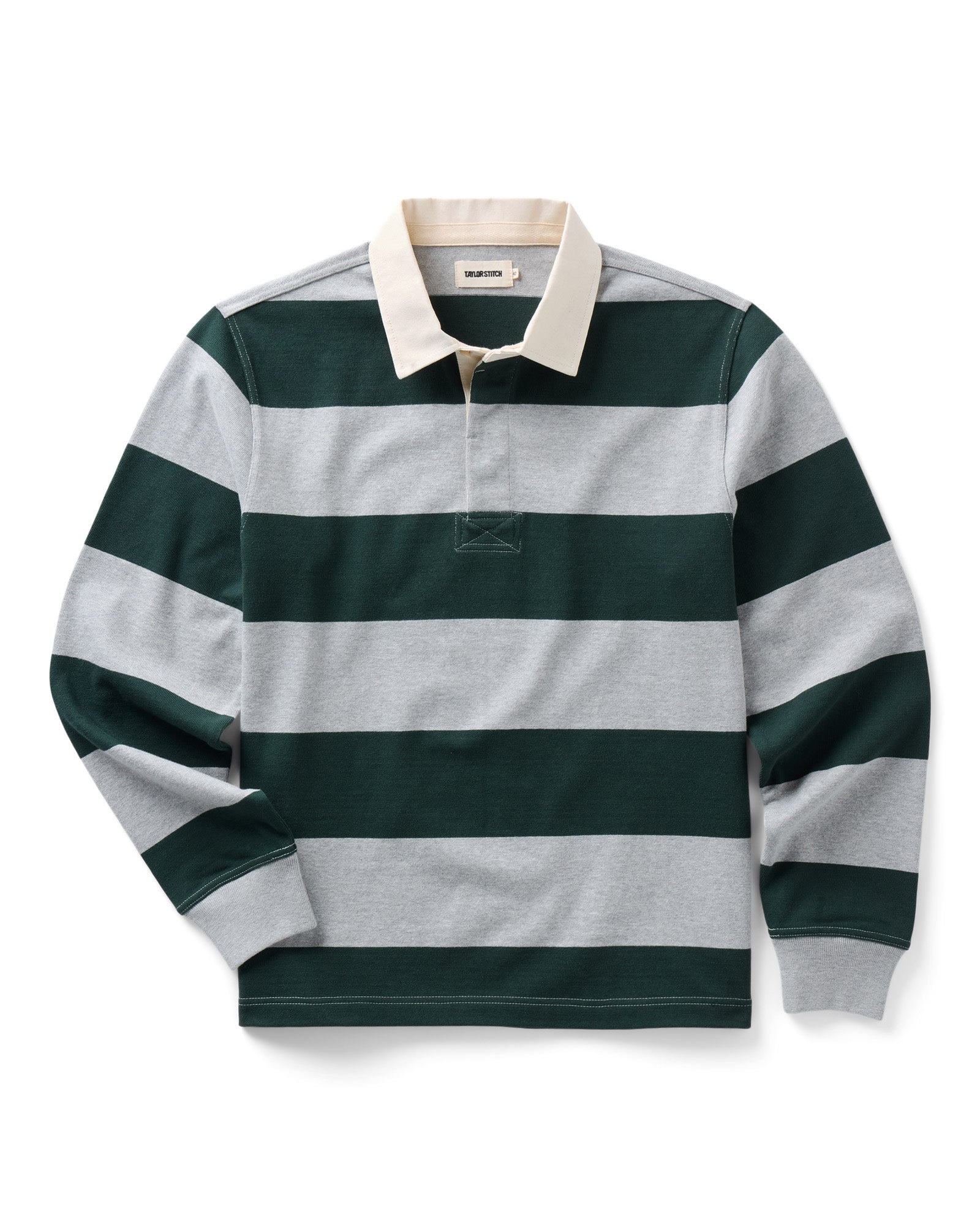 Taylorstitch The Rugby Shirt in Dark Forest Stripe