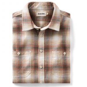 Taylorstitch The Utility Shirt in Seaside Check Sashiko