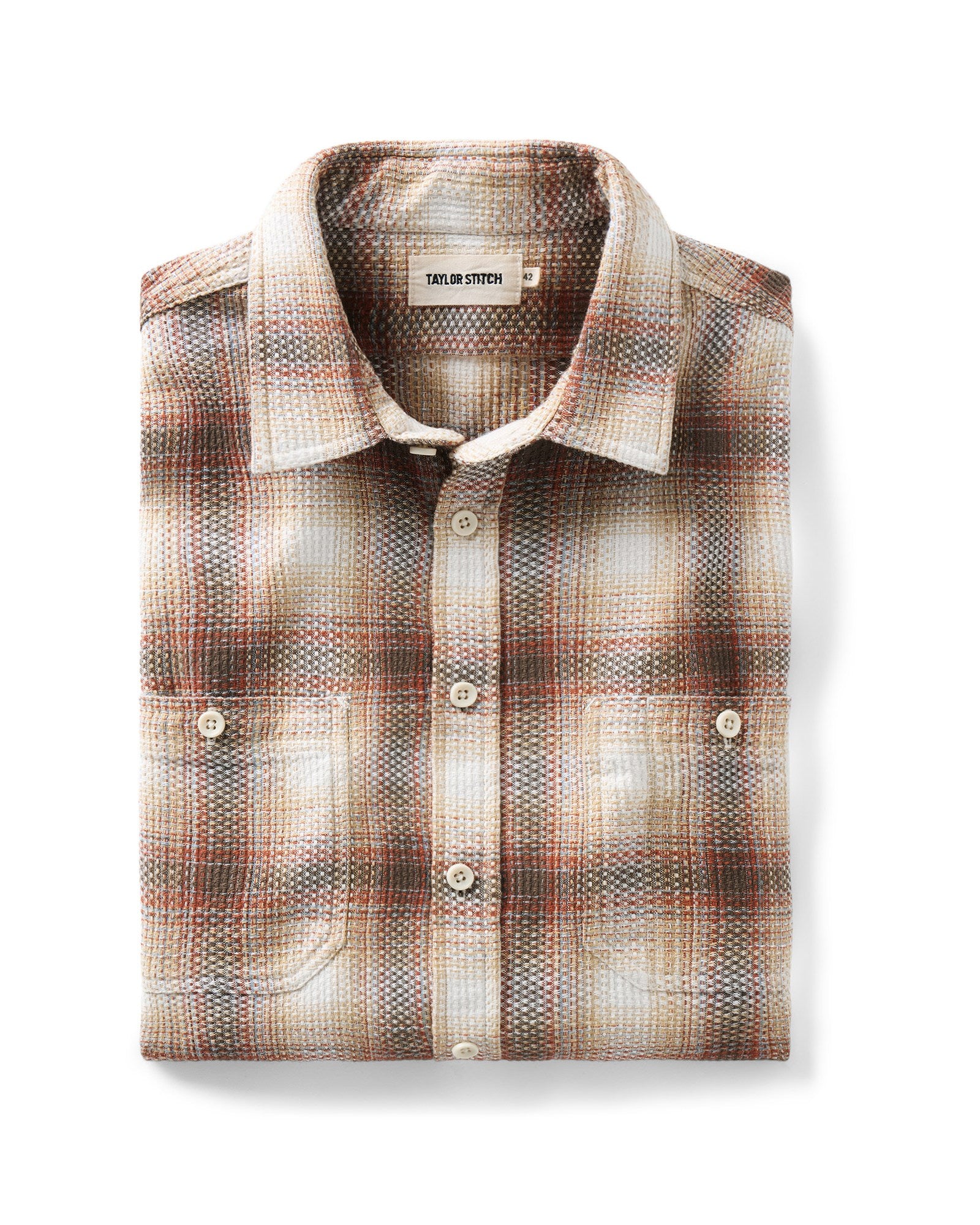 Taylorstitch The Utility Shirt in Seaside Check Sashiko