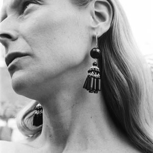 Sophie Buhai Flamenco Earrings in Onyx