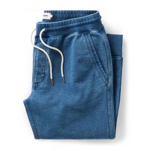 Taylorstitch The Sunset Pant in Washed Indigo Terry