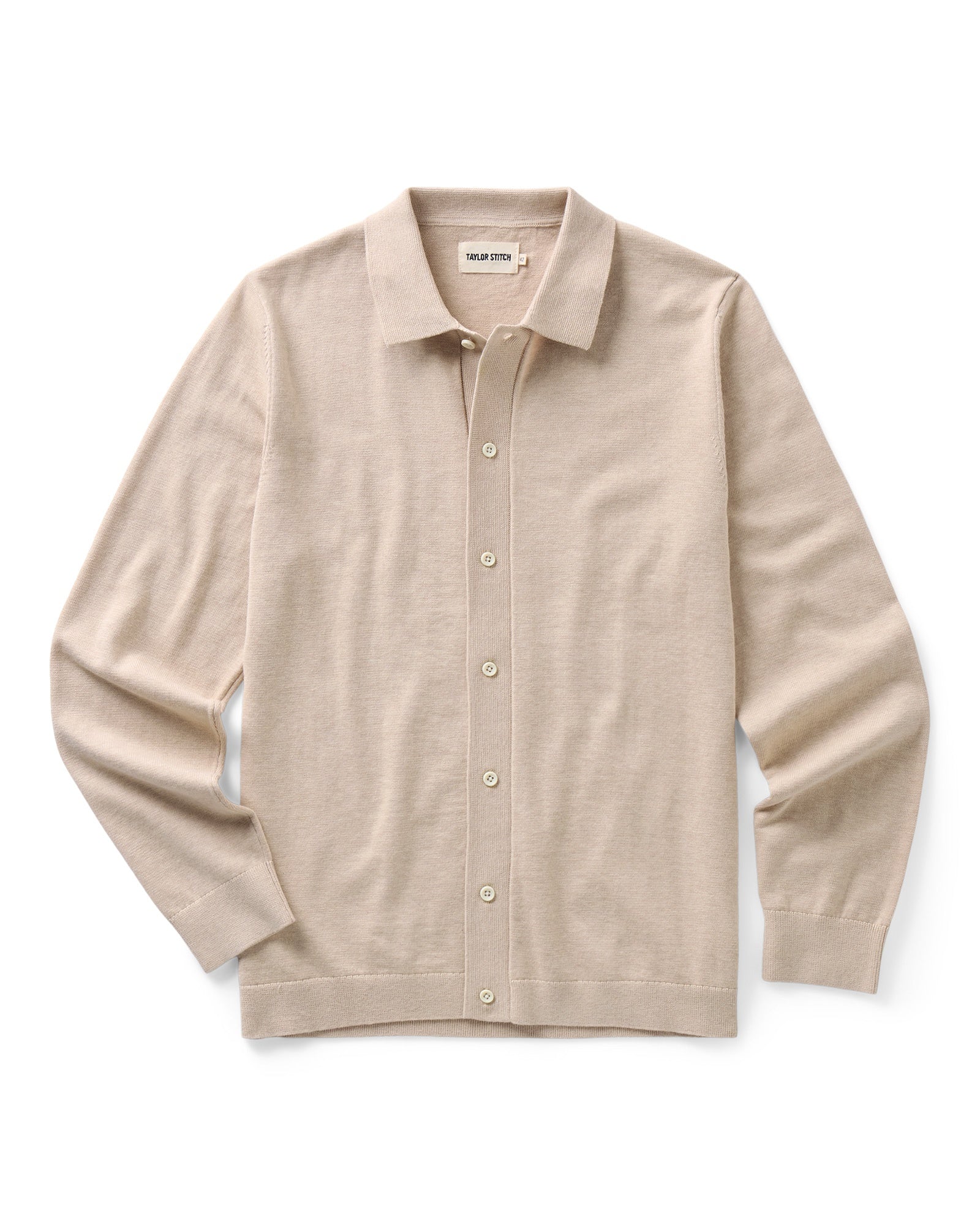 Taylorstitch The Nichols Polo in Sable Cotton Cashmere