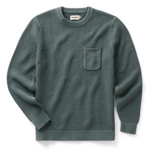 Taylorstitch The Crawford Crew Sweater in Faded Spruce