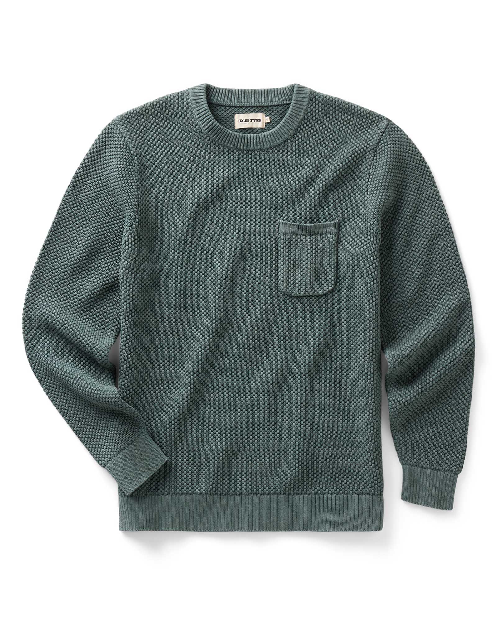 Taylorstitch The Crawford Crew Sweater in Faded Spruce