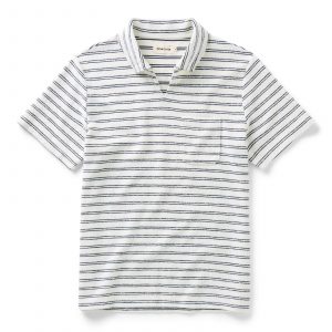 Taylorstitch The Meridian Polo in Marine Stripe