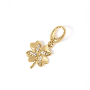 Astley Clarke Gold Lucky Clover Charm