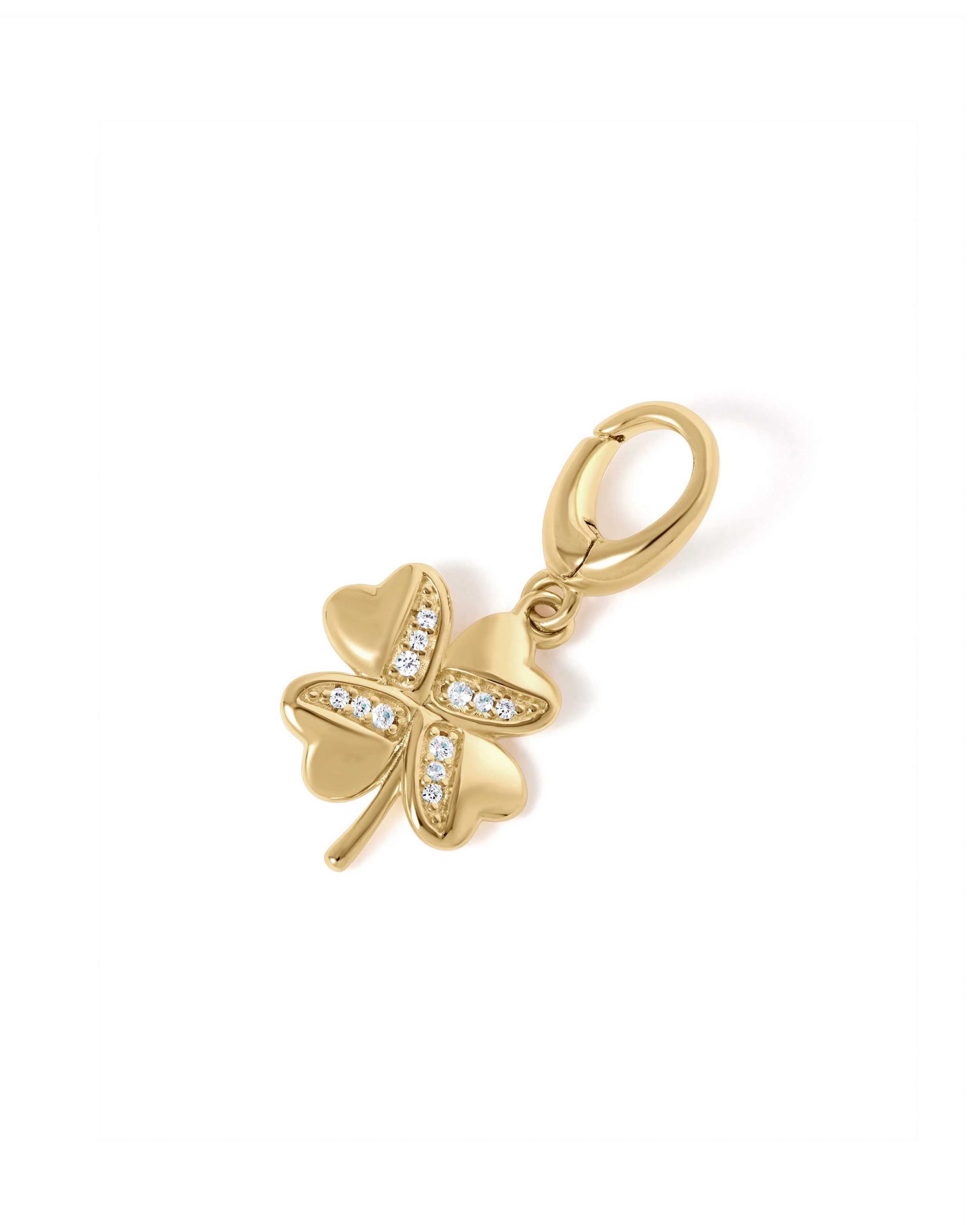 Astley Clarke Gold Lucky Clover Charm