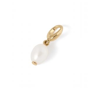Astley Clarke Gold Pearl Charm