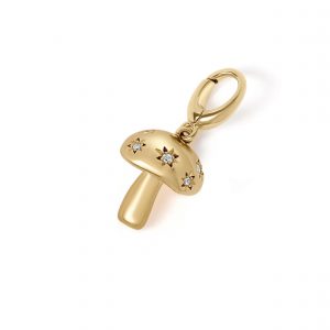 Astley Clarke Gold Mushroom Charm